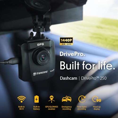 DrivePro 2K QHD 1440P Dash Cam Front, Support 1TB Max, Car Cam w/140°Wide