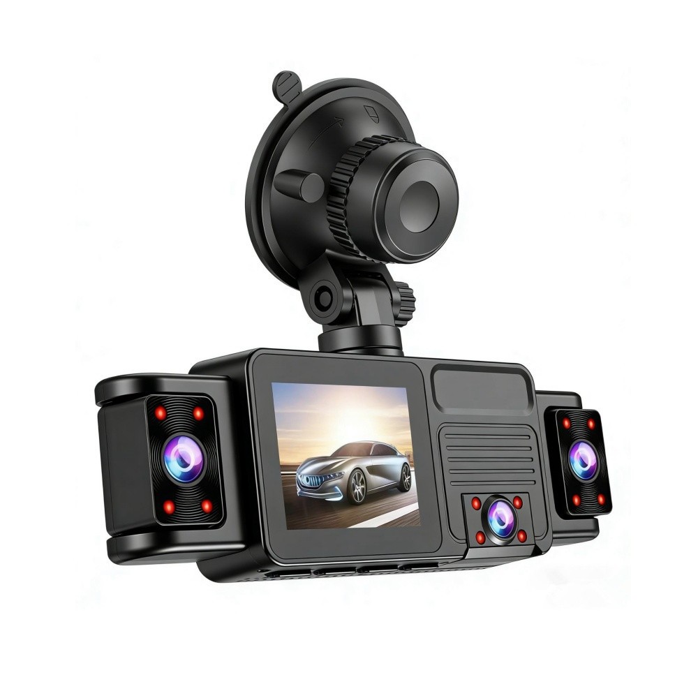 360° 5 Lens WiFi Car Dash Cam DVR Video Recorder 2in HD Screen Motion Detection
