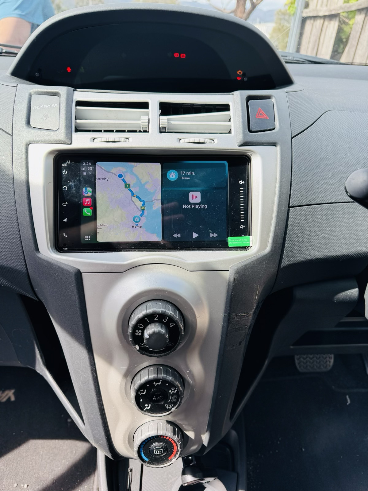 Wireless CarPlay Android Auto Kit Head Unit Car Radio For Toyota Yaris 2005-2011