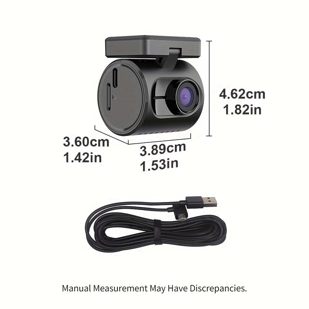 Hands Free Voice Command Car Dashcam Super Capacitor Powered fits Road Vehicles