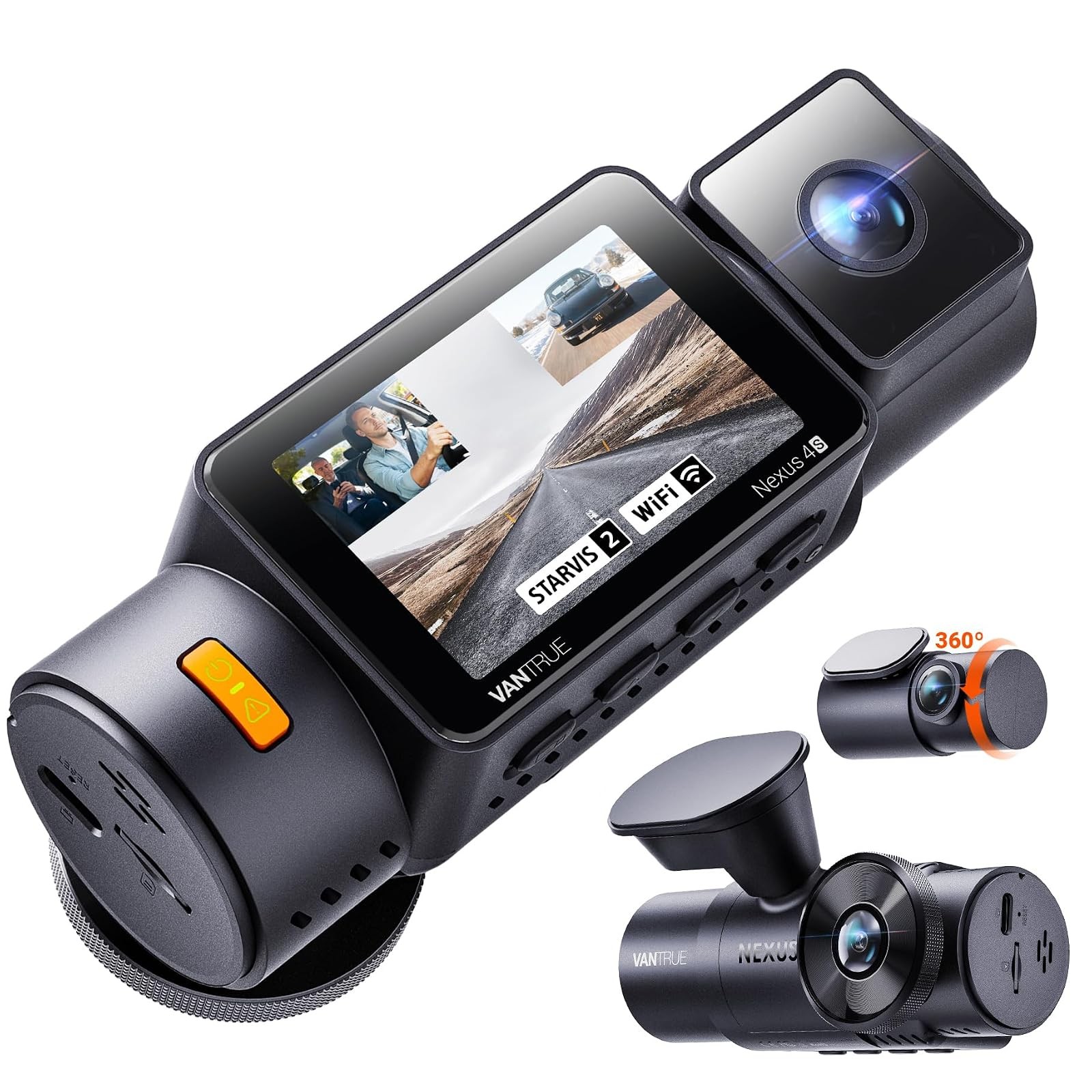 Vantrue New N4S 3 Channel Dash Cam STARVIS 2 Night Vision