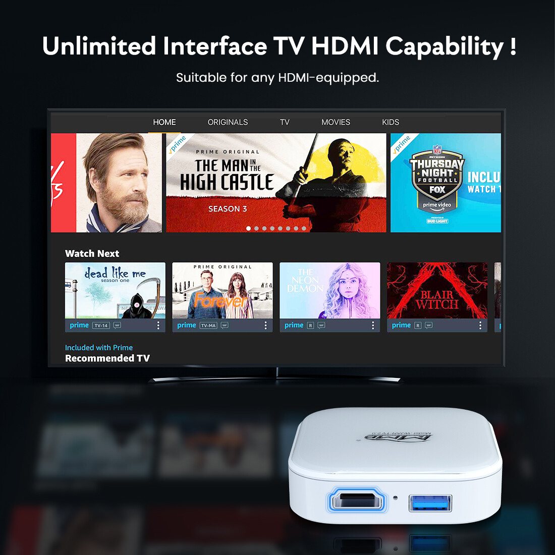 Wireless CarPlay & Android Auto Adapter, Plug & Play for iPhone & Android