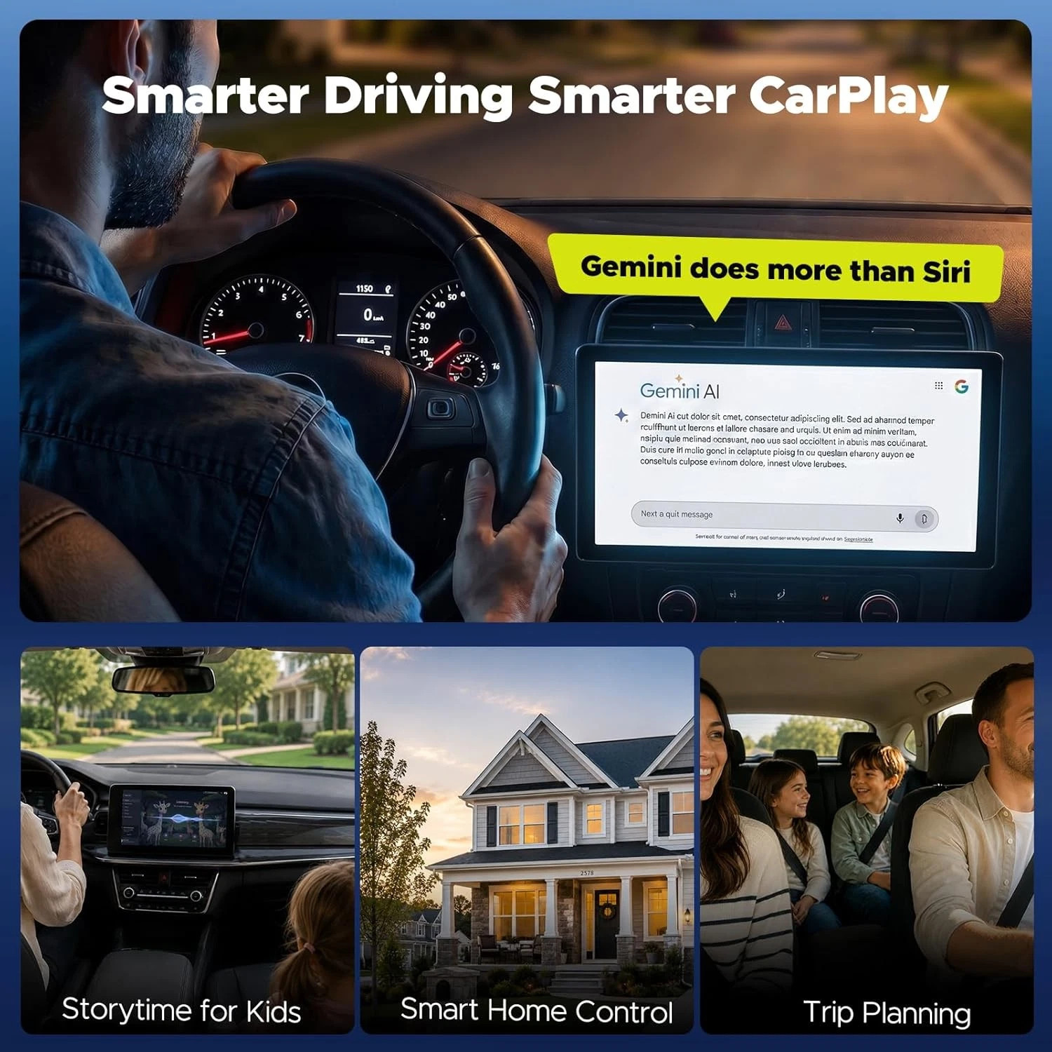 TOGUARD FHD 1080P 3 Channel Dash Cam Front Inside Rear Car Dash Camera G-Sensor