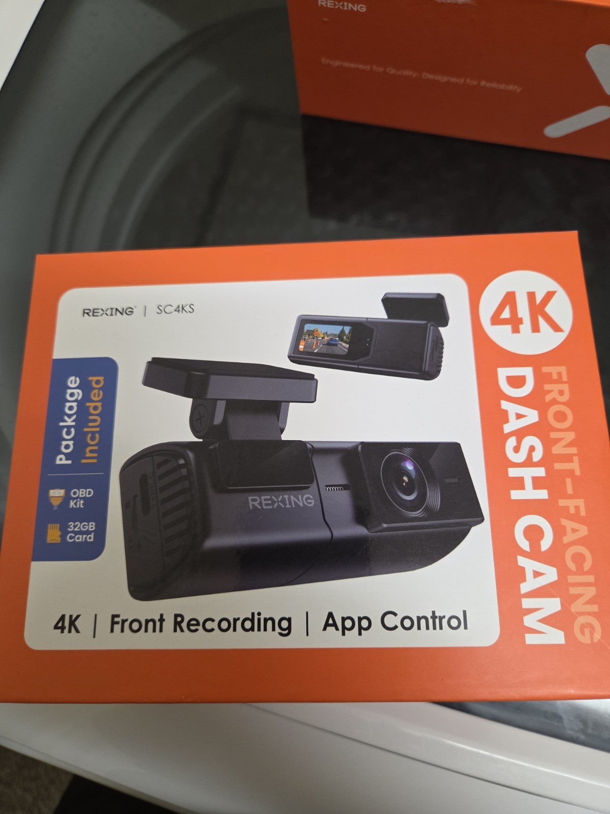 REXING FRONT-FACING DASH CAM SC4KS Factory Sealed Brand New