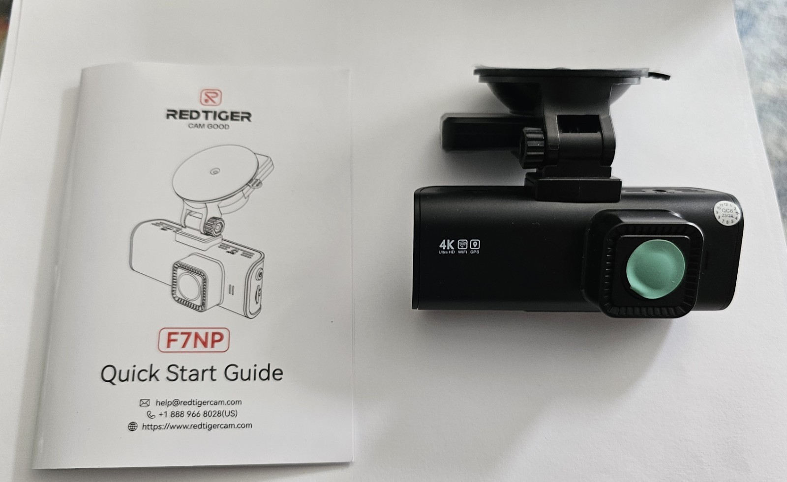 REDTIGER 4K Dash Cam STARVIS 2 Front and Rear 3.18″ Touch Screen,Free 32GB Card