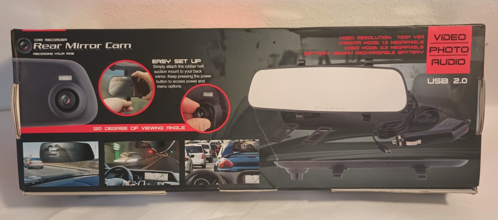 Car Recorder Rear Mirror Cam TV Direct NEW
