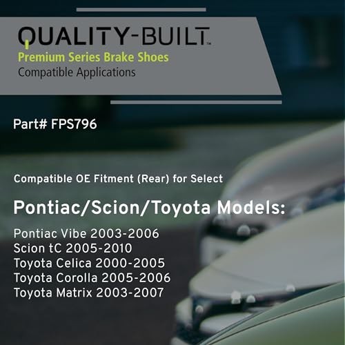 Rear Parking Brake Shoes – Compatible with 2000-2010 FPS796 FPS796