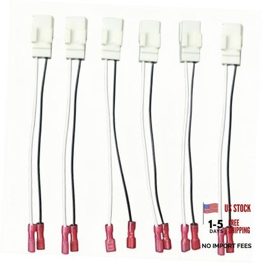 72-6514 Speaker Adapter (6 Pieces) Compatible with Dodge,Jeep, Ram car Front
