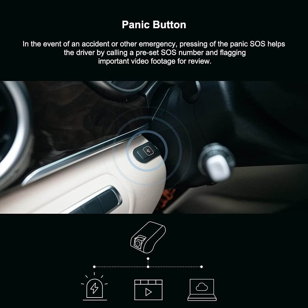 Live Video & 24H Remote Monitor, Jimi JC400P 4G & WiFi Dual Dash Cam Front an…