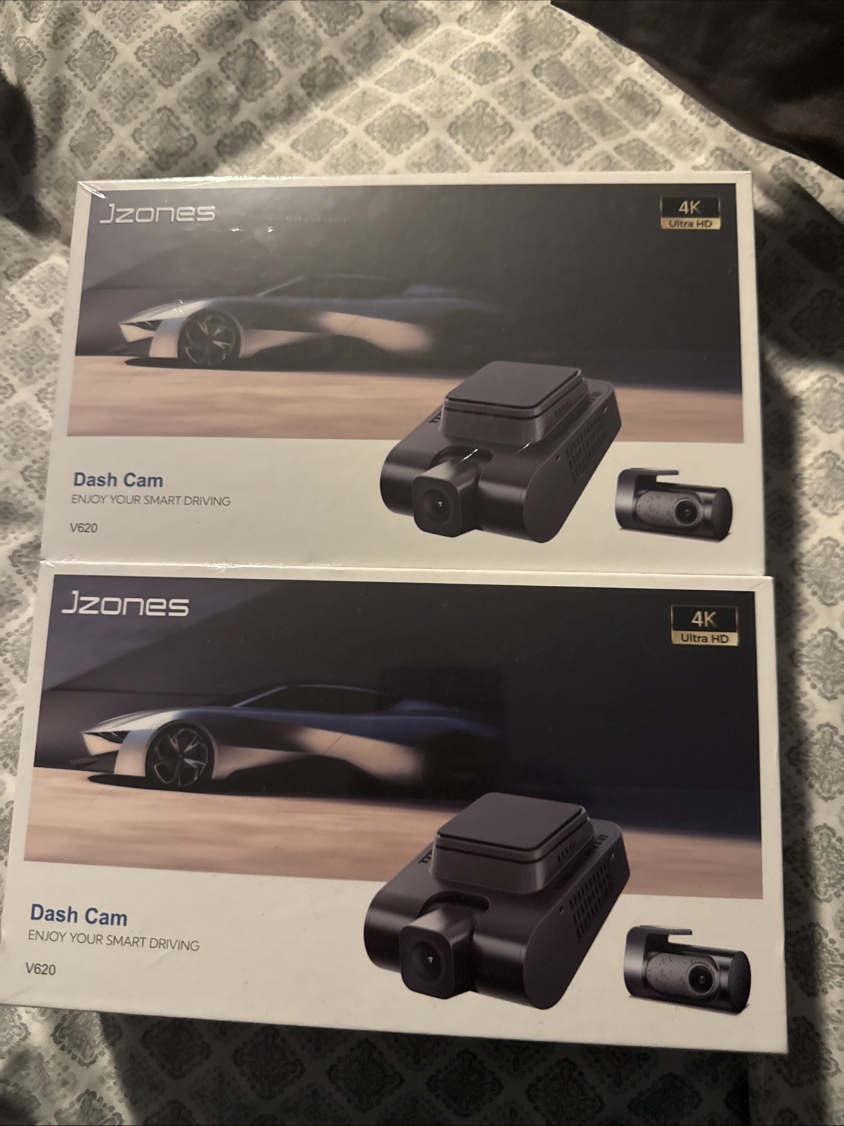 Jzones V620 4K Ultra HD Dash Cam w WiFi GPS Night Vision Car Dash Camera Sealed!
