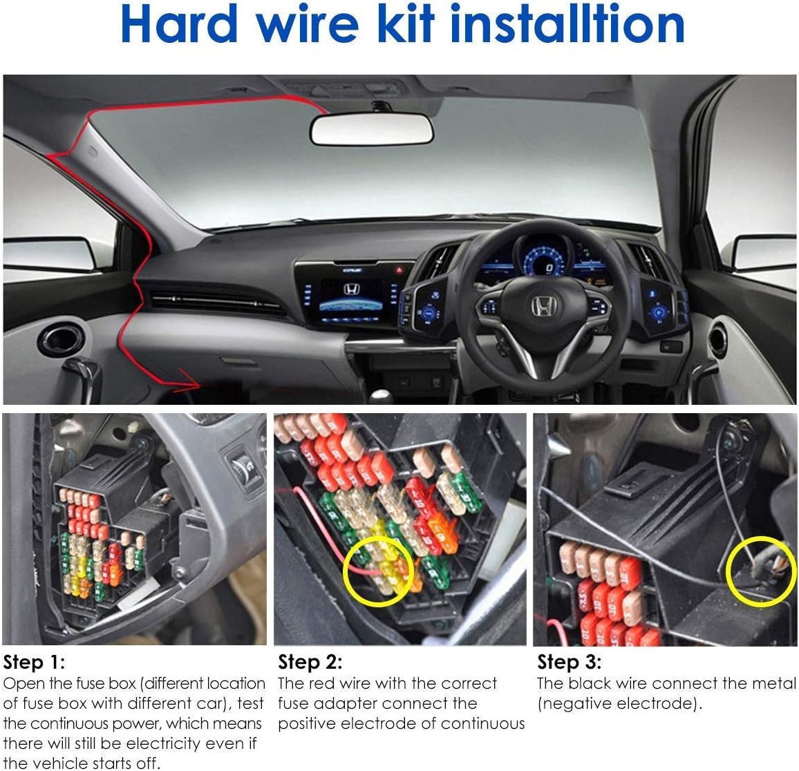 For Garmin 010-12530-03 Parking Mode Cable for Dash Cams 45/46/47/55/56/57/65W