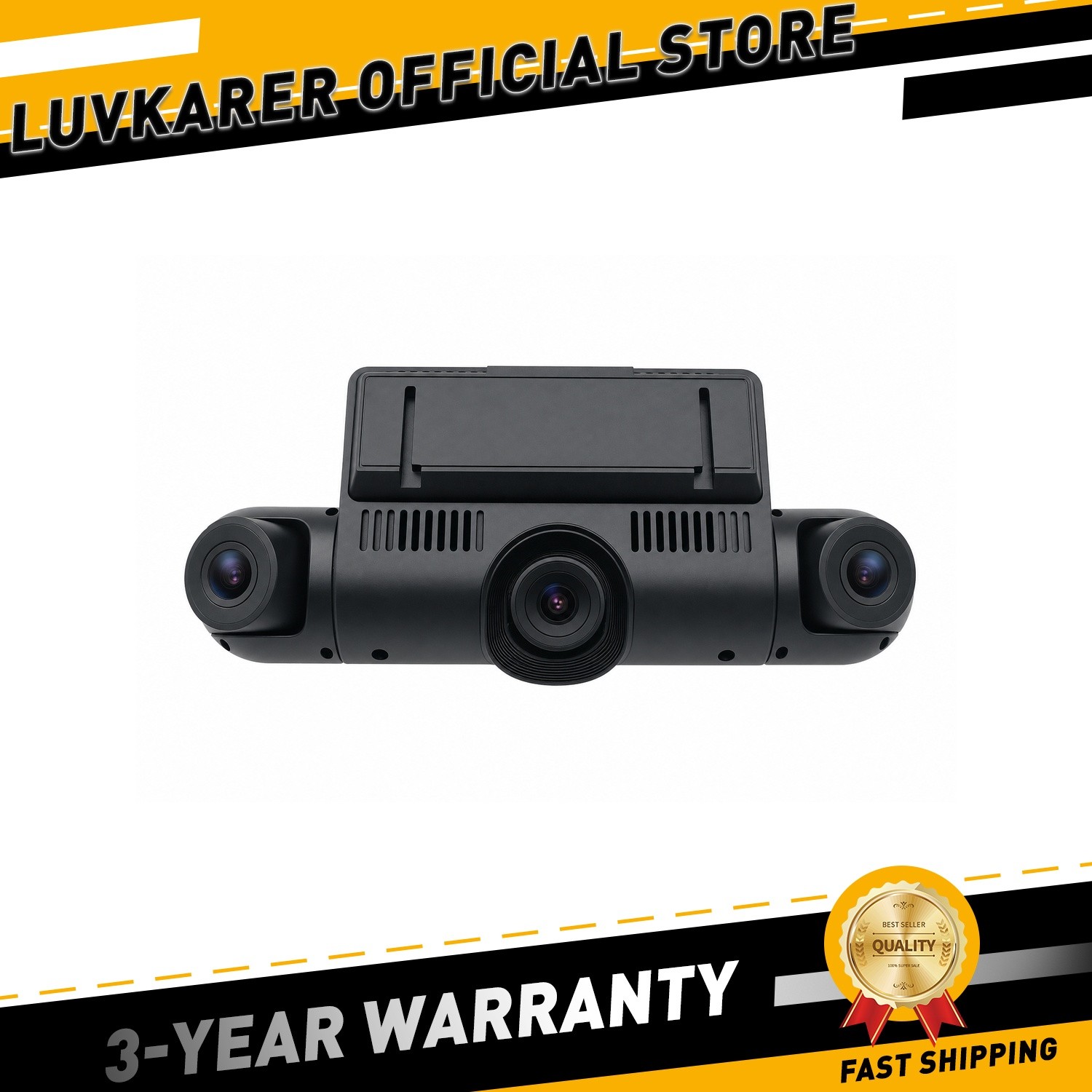 3.16″ 4 Channel Dash Cam 2.5K+3x1080P 360° 5G WiFi GPS For Car 64GB
