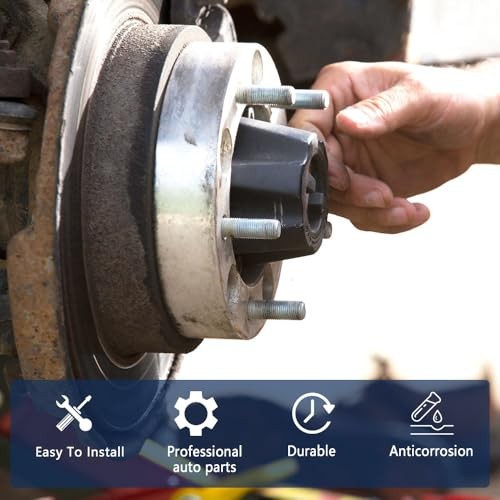 M12x1.5 Wheel Studs, Tire Studs, 44mm Long & M12x1.5 Steel Lug Bolts, 10PCS