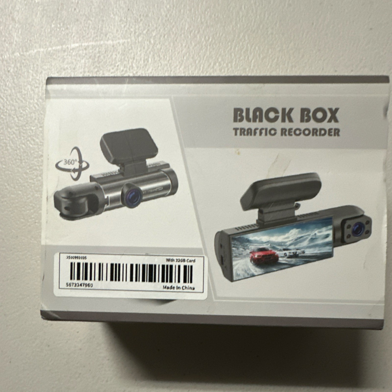 Black Box Traffic Recorder Night Vision Dash Cam 3.16″ Screen 32GB Memory Card