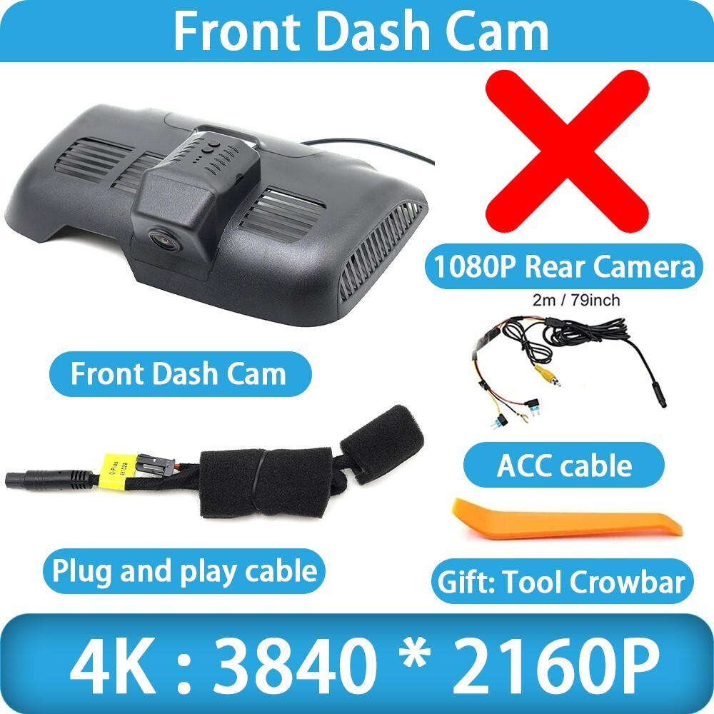 4K 2160P Wifi DVR Dash Cam Camera for BYD Tang Tan EV DMi DMp DM i p 2018-2025