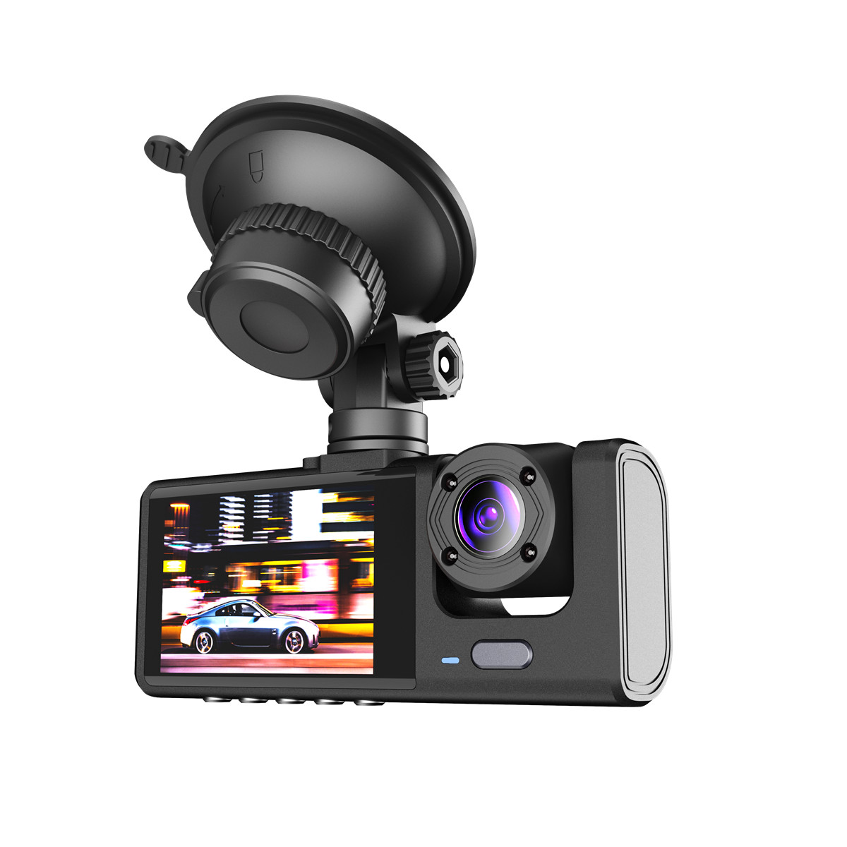 Car Dash Cam DVR 3 Lens Video Recorder Loop Recording Cam Night Vision G-sensor