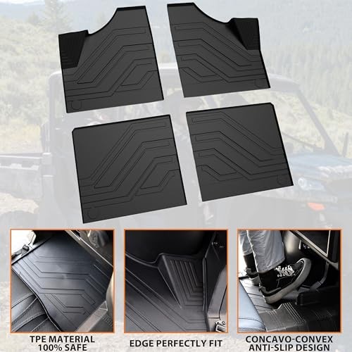 CFMOTO UFORCE 1000 XL Floor Mats for 2022-2024 – All-Weather TPE – Custom Fit