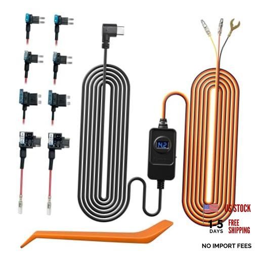 F7N Dash Cam Hardwire Kit USB C Port, Dashboard Camera Car Charger Cable Kit