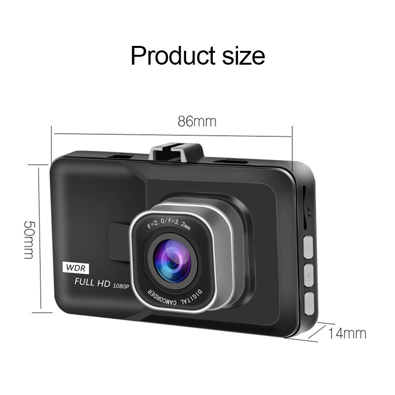 1080P HD Car Camera Recorder Or 32GB TF Card DVR Dash Cam Night Vision G-Sensor