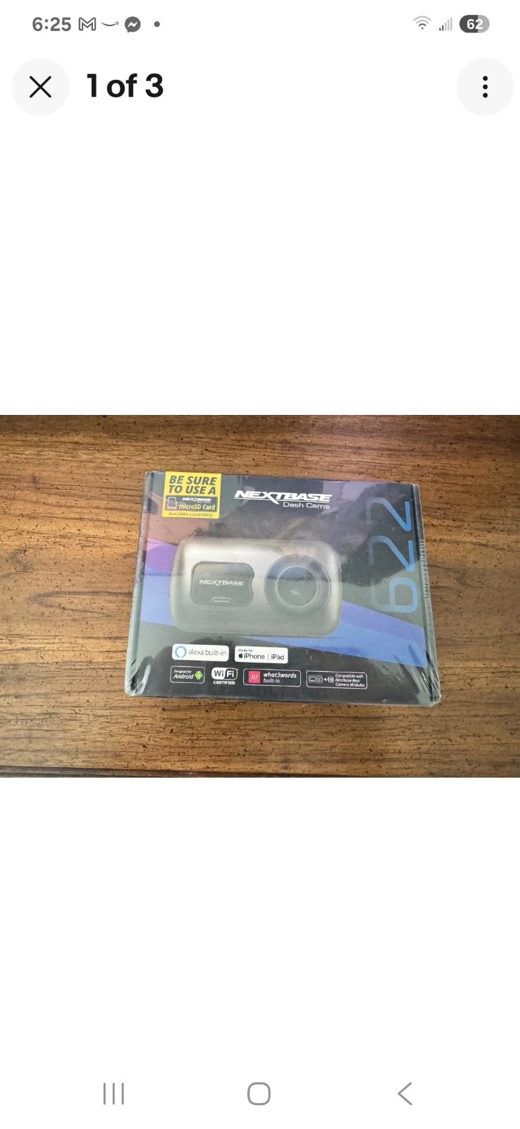 NEXTBASE 622GW Dash Cam NBDVR622GW True 4k Ultra High Definition WiFi GPS NEW