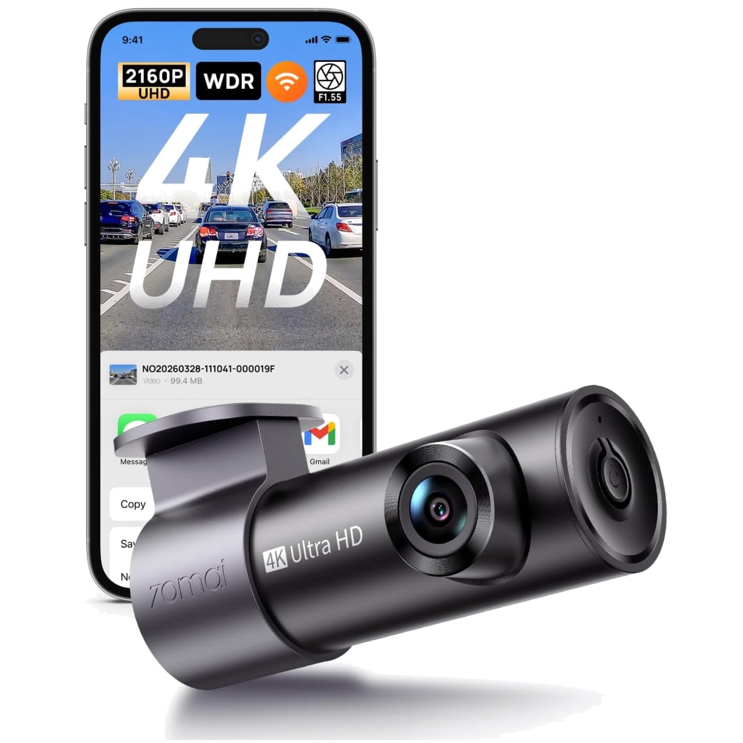M310 Plus 4K Dash Cam with Night Vision