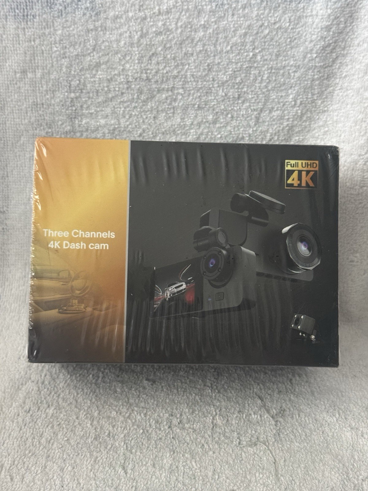 Three Channels 4K Dash Cam 8MP HD Camera Video 2.0″ Display