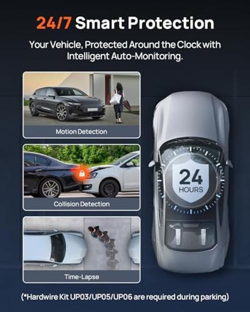 4K Dash Cam Front and Rear, 4K+1080P Dual STARVIS 2 Car Dash Camera for Cars,