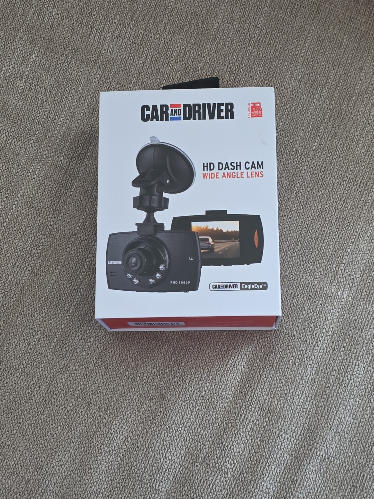 Car and Driver EagleEye FHD 1080P Dash Cam 2.2″ LCD Wide Angle 8GB SD Card