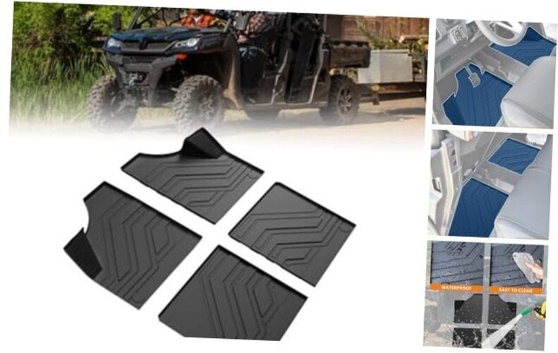 CFMOTO UFORCE 1000 XL Floor Mats for 2022-2024 – All-Weather TPE – Custom Fit