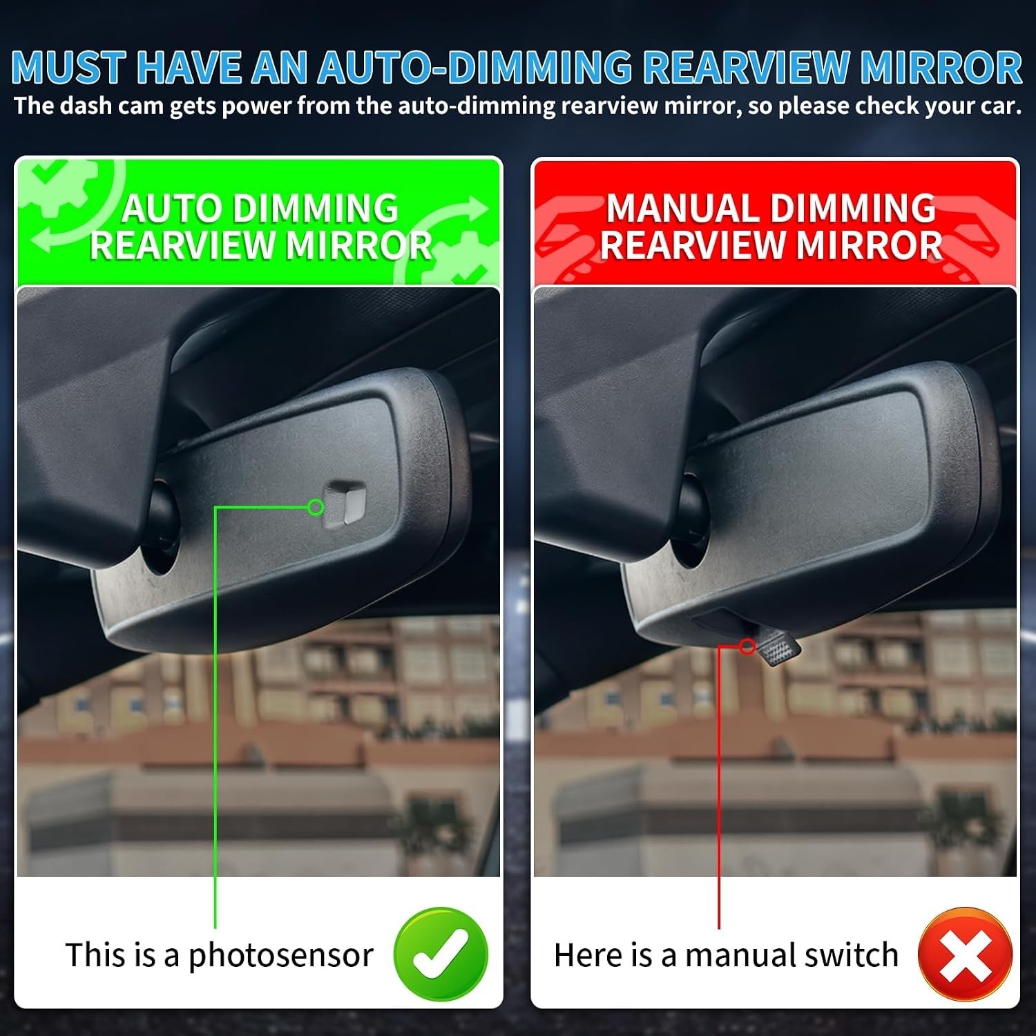  OEM Style Front 4K Dash Cam for Hyundai Ioniq 6 2023-25(Must Have an auto-dimmi