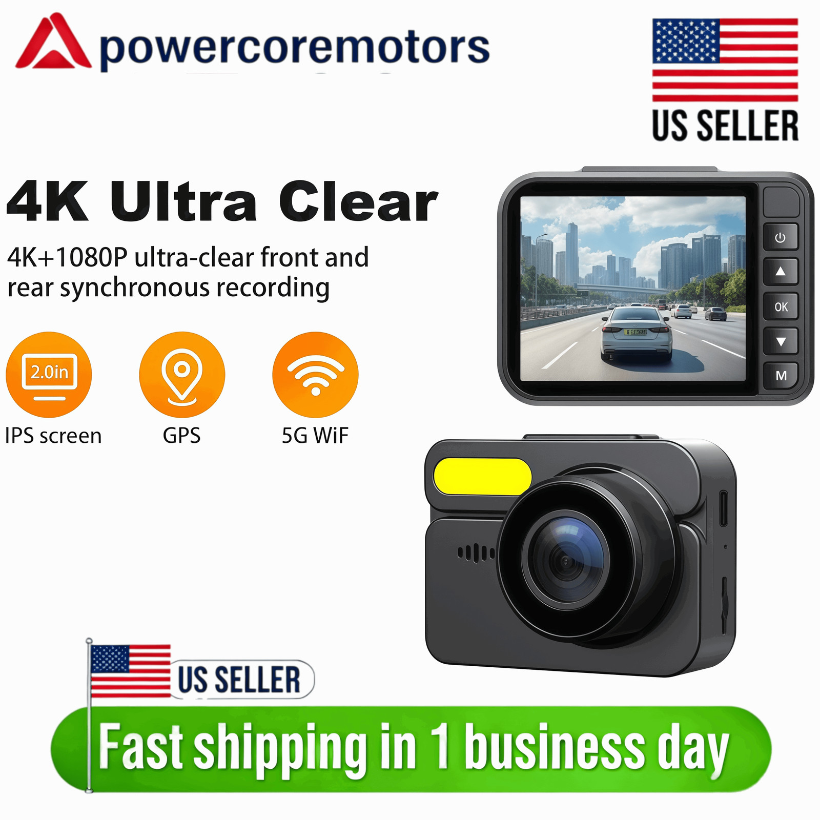 NEW 4K FRONT 1080P REAR DASHCAM ZD47B PRIVATE MODEL 2.4G WIFI CAR VIDEO RECORDER