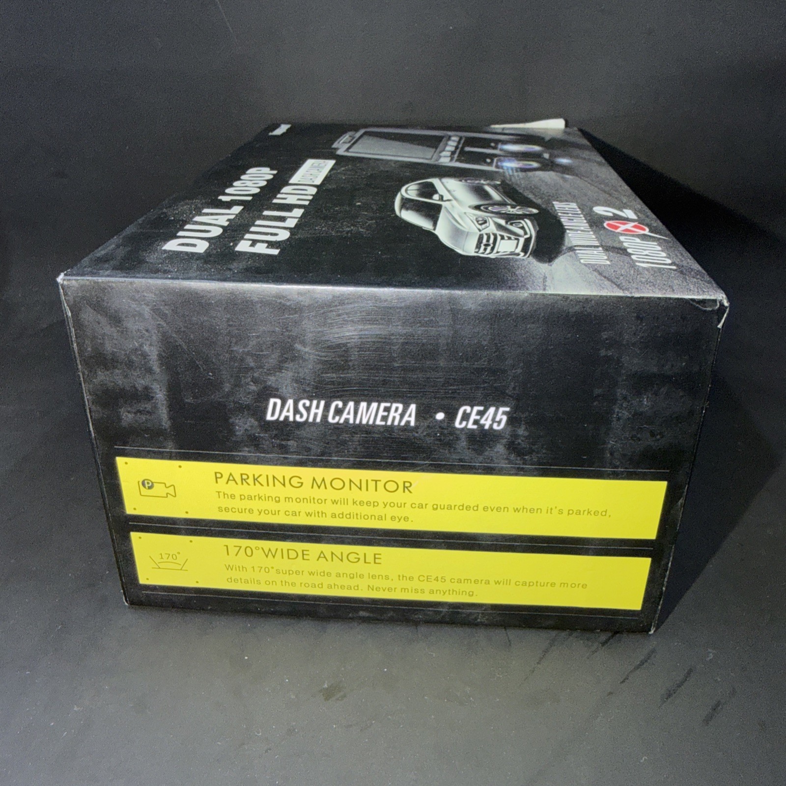 Dual 1080P Full HD Dash Camera Dual Wide Angle Lens Front & Rear Cam -Never used