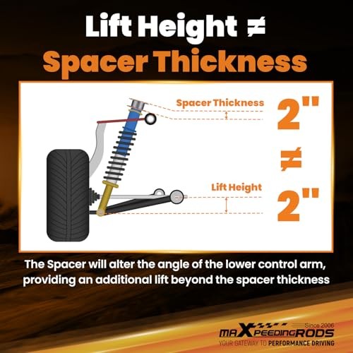 2″ Front & Rear Lift Kit for Jeep Compass Patriot MK 07-17 | Lift Spacers