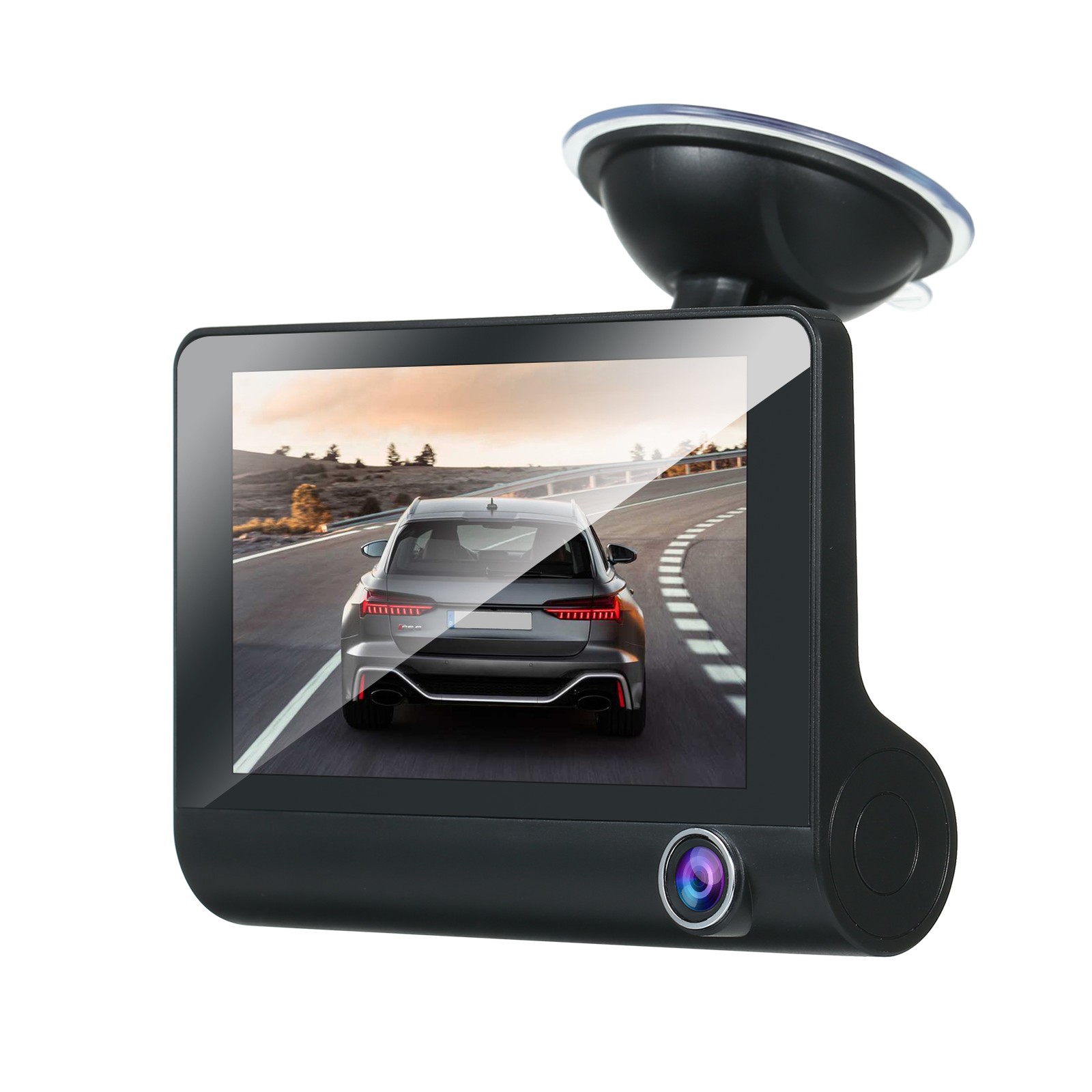 1080P Full Dash Cam With 4 Inch IPS Screen Front And Rear Dual Dash E3Z5