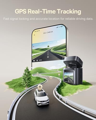 Solar Dash Cam Pro 4K 1080P Front Rear 5GHz WiFi GPS