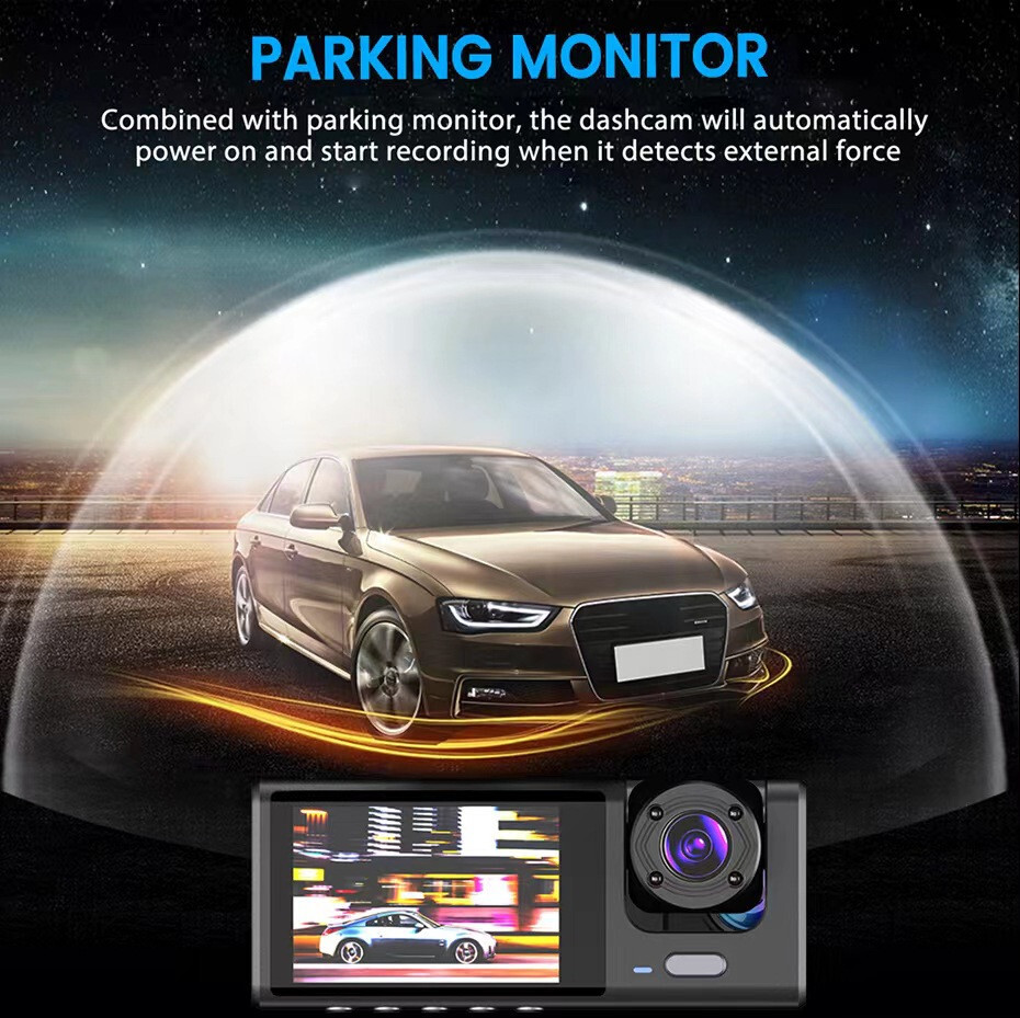 HD Dash Camera Car DVR Video Recorder G-sensor Loop Recording Parking Monitoring