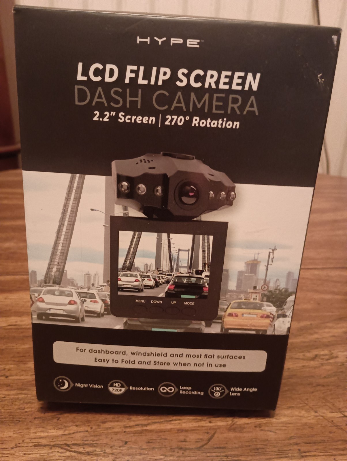 Hype LCD Flip Screen Dash Camera