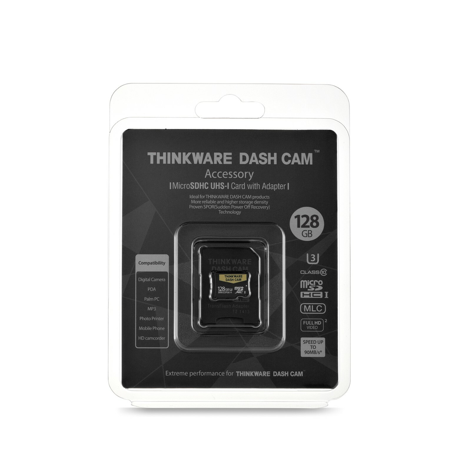 THINKWARE TWA-SMU128 UHS-I 128 GB MicroSD Card (Official Manufacturer)