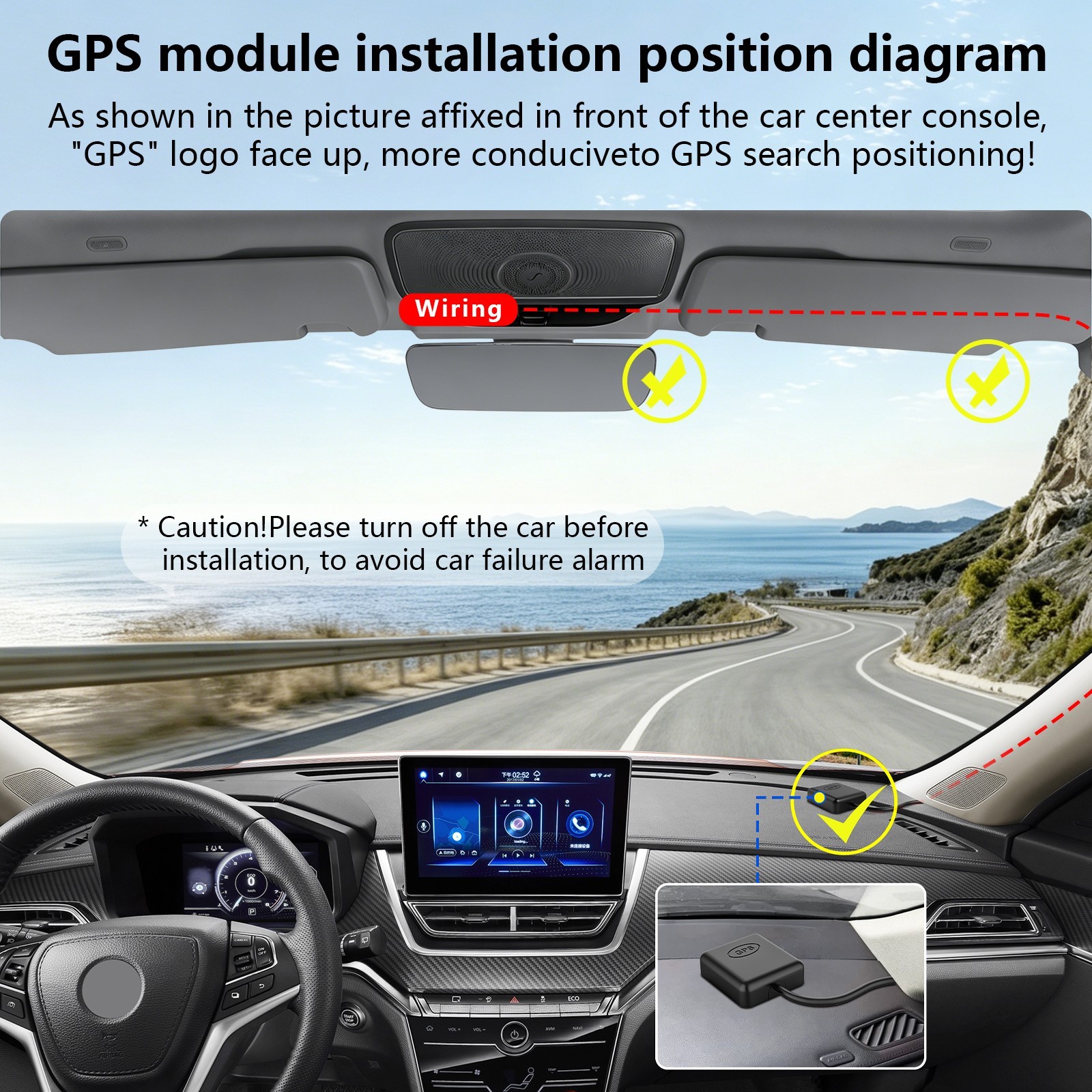 Mangoal 4K Dash Cam Custom for Dodge RAM 1500 2019-2024 Wifi GPS OEM Look 64GB