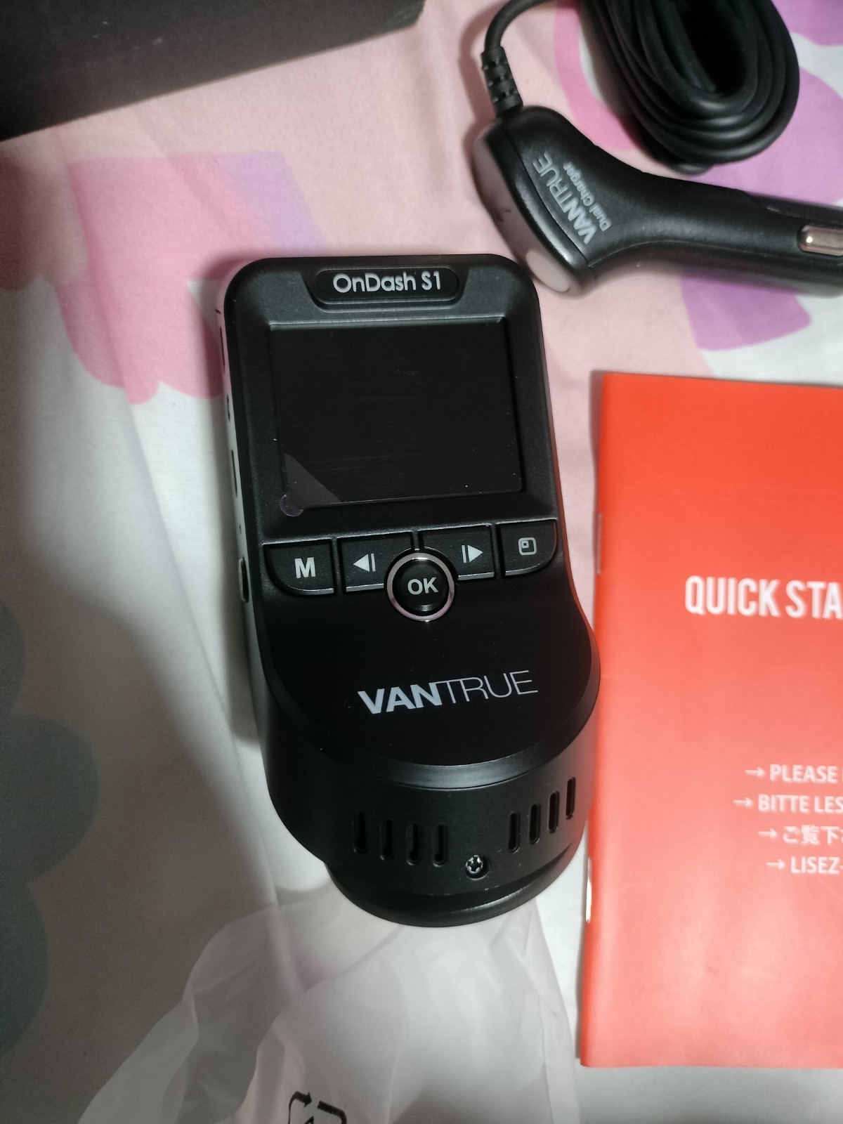 NEW Vantrue OnDash S1 2160P Front + 1080P Rear Dash Cam (open box)