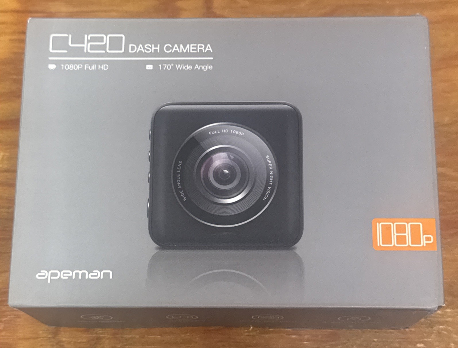 Apeman – C450 Dash Camera 1080P Full HD 3.0″ LCD Screen 170° Wide Angle
