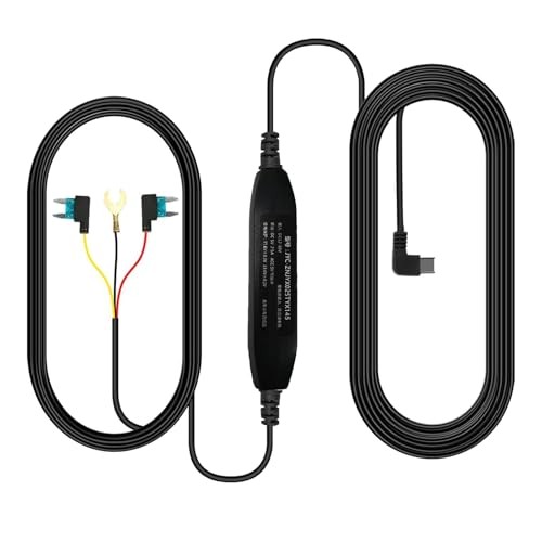 USB C Dashcam Hardwire Installation Kit 11ft Fuse Tap