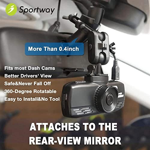 Mirror Dash Cam Mount Holder S70 Sportway 6 Adjustable Joints
