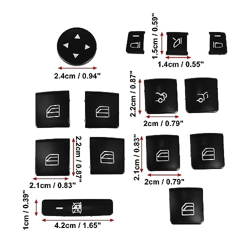 Car Inner Front Rear Left Right Door Armrest Window Switch Button Cover