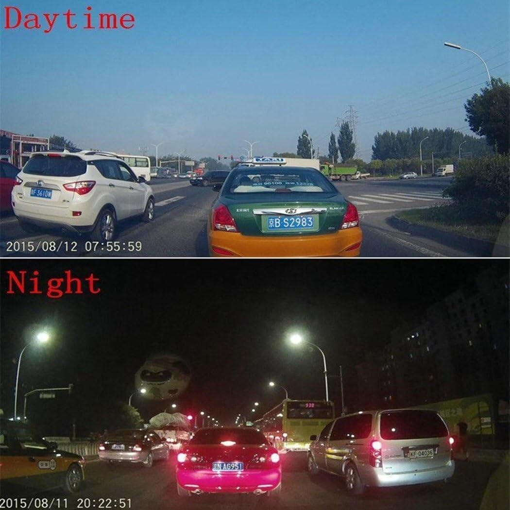 Espejo Retrovisor Con Camara Delantera & Trasera 3 En 1 Coche Dash Cam Video DVR