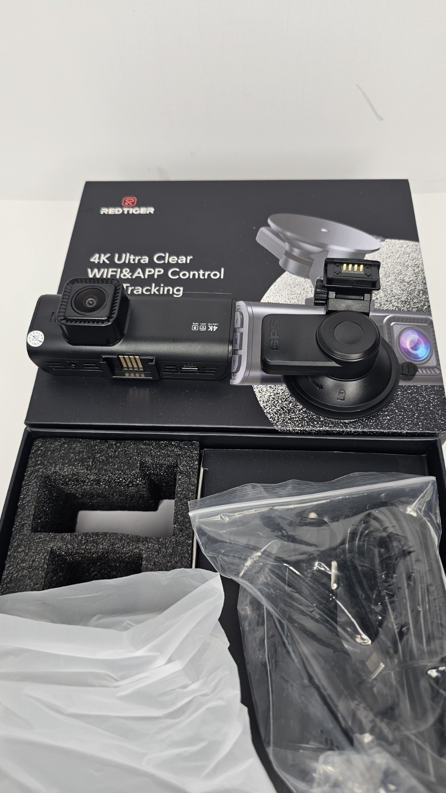 Red Tiger F7NP 4K Ultra Clear WIFI & APP Control GPS Tracking Cam New