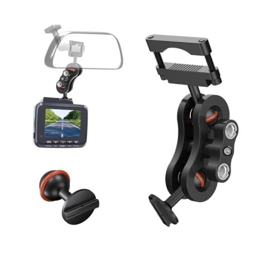 Dash Cam Mount, Aluminum Rearview Mirror Bracket Installation Kit, for Rove R2