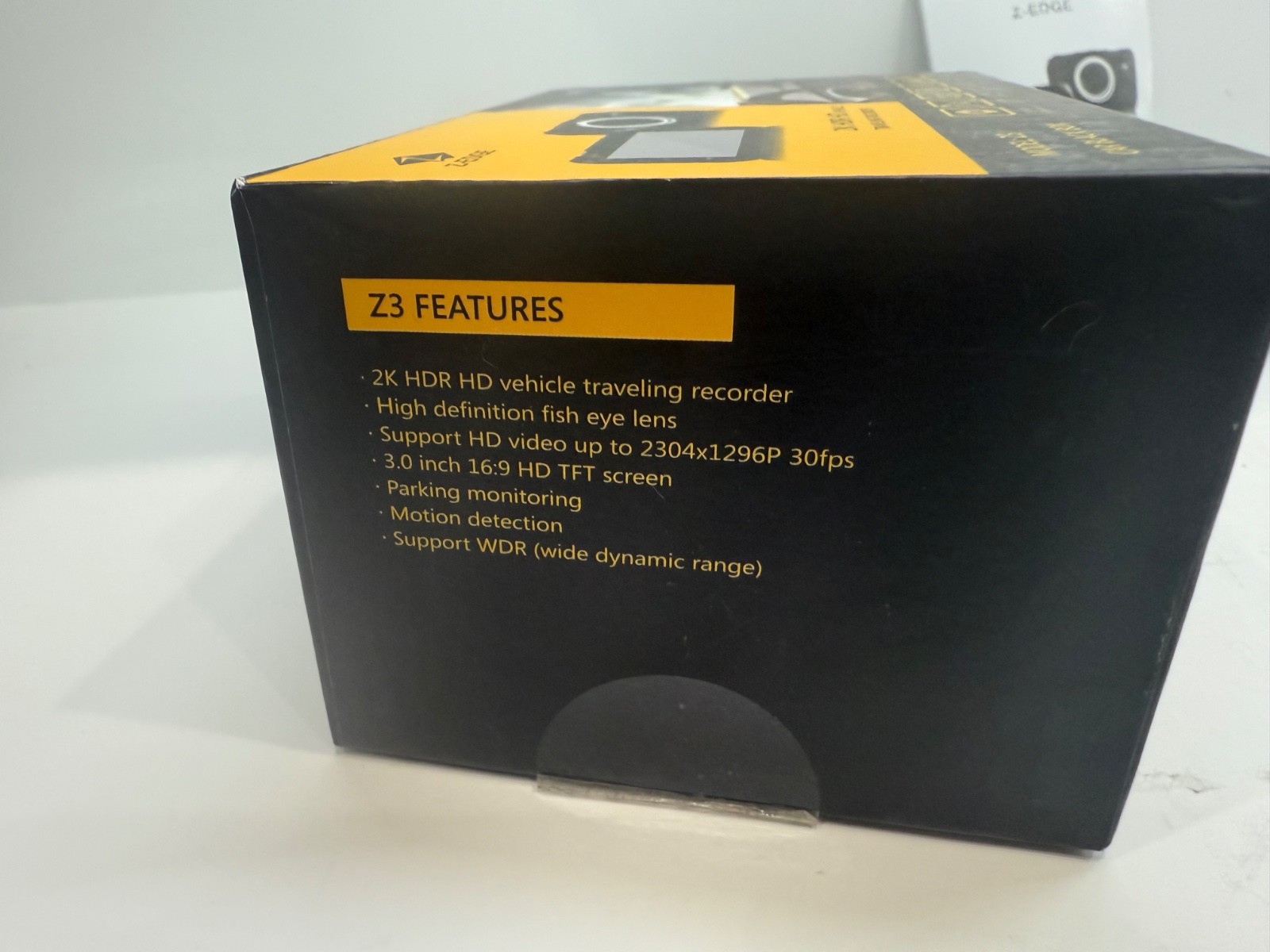 Z-EDGE 2K HDR HD Z3 Vehicle Traveling Recorder Car Black Box Camera