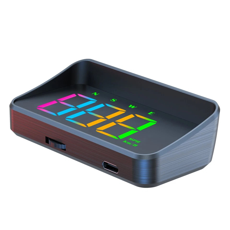 BLACK – GENERIC HUD COLOR DIGITAL AUTO GPS SPEEDOMETER HEAD UP DISPLAY