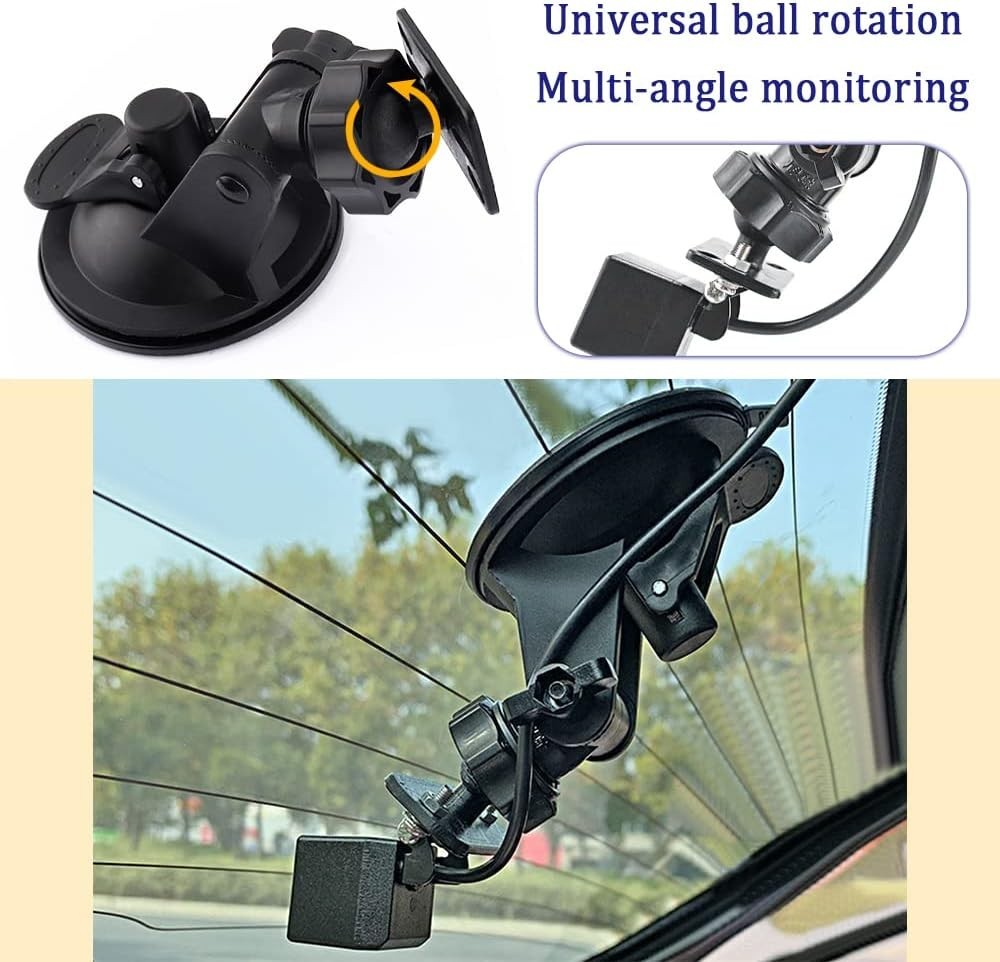 Versatile Suction Cup Mount for Dash Cams – Waterproof and Easy to Install